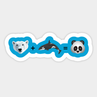 Polar Bear + Orca = Porca Sticker